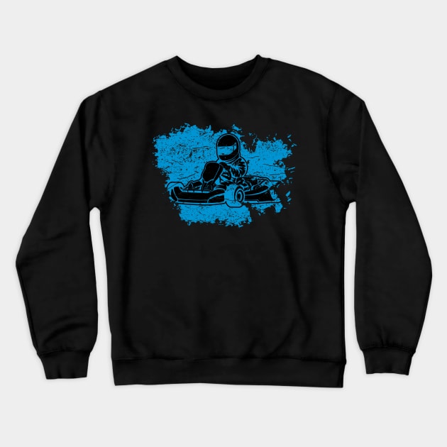 Go Kart Racing Crewneck Sweatshirt by printjobz